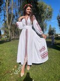 Вишита сукня в стилі бохо з льону "Україночка"